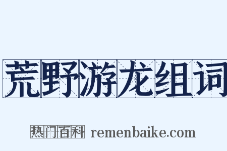 荒野游龙组词是什么意思的图片